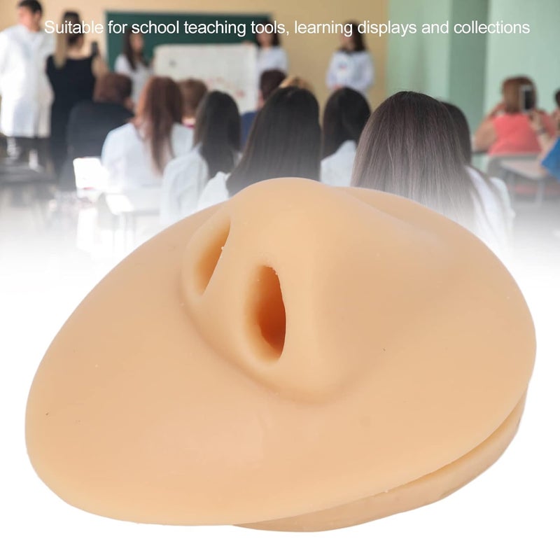 woobles Silicone Nose Model, Simulation Nose Model, Soft Silicone Flexible Human Nose Acupuncture Teaching Display Tool - Image 2